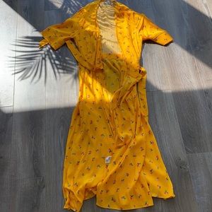 Other stories floral wrap dress